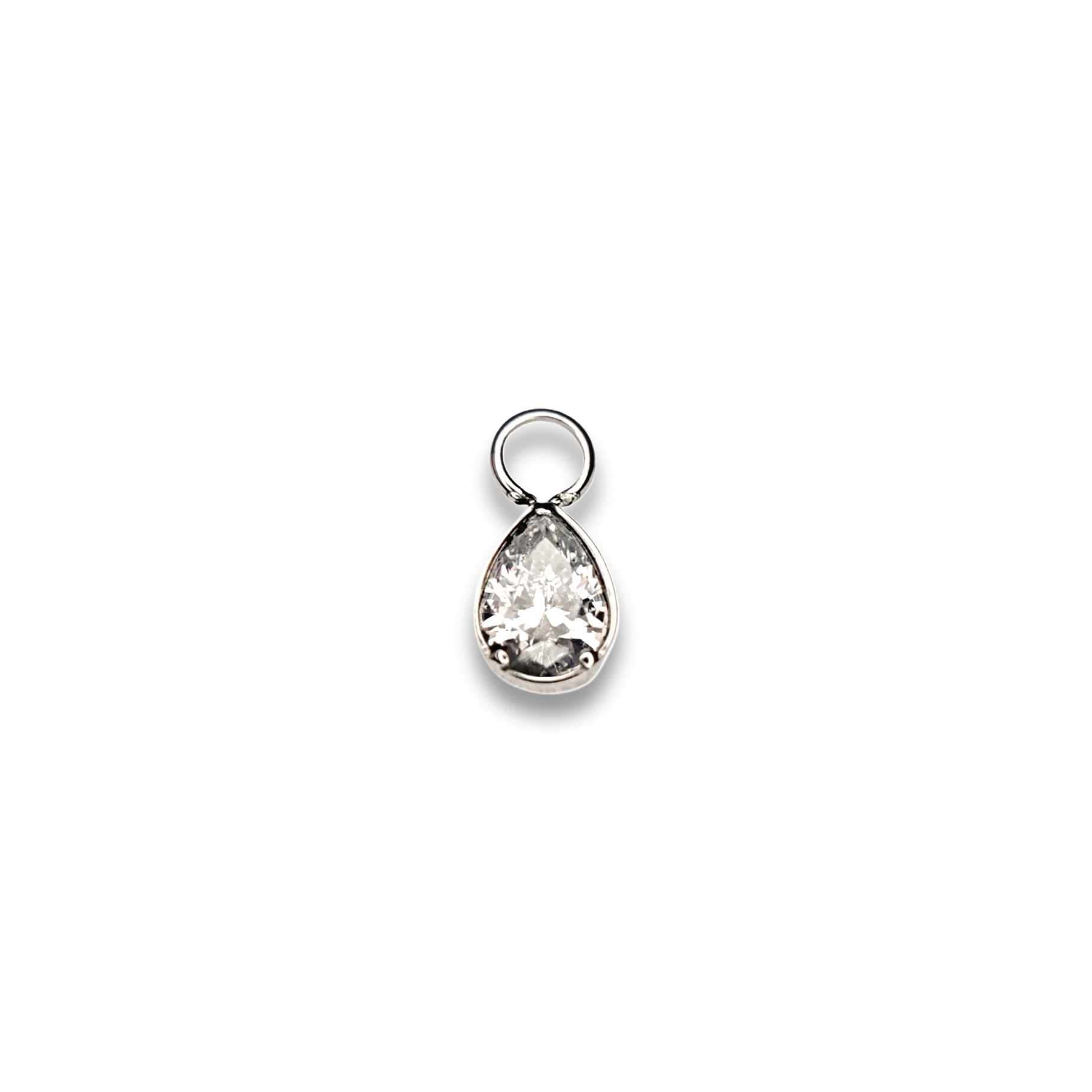 Pingente Zircônia Cúbica Formato Gota